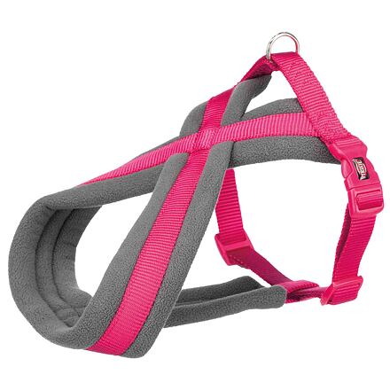 TRIXIE Nylonový postroj PREMIUM podšitý 26-38cm/10mm (XS), - fuchsie