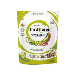 I´M DIFFERENT Duck DINNER, mrazem sušené raw krmivo s kachnou, 156 g