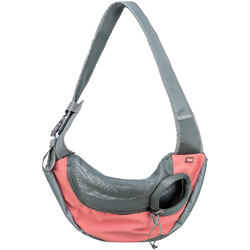 Front Sling Carrier - přední nosítko/taška, 50 x 25 x 18 cm, růžová/šedá (max. 5kg)