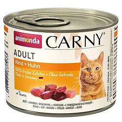 ANIMONDA konzerva CARNY Adult - hovězí, kuřecí 200g
