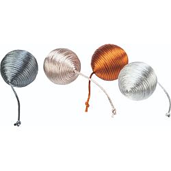 Chrastící metalický míček 4,6 cm, polyester