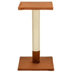 Škrabací sloupek BEANA, 69 cm, králičí plyš, rezavá - LIMITOVANÁ NABÍDKA