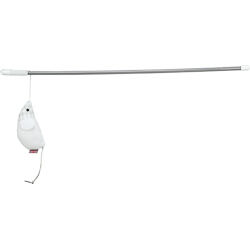 Hrací prut s myškou, 46 cm, catnip, plast/polyester