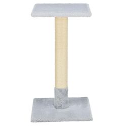 Škrabací sloupek BEANA, 69 cm, králičí plyš, modrošedá - LIMITOVANÁ NABÍDKA