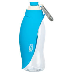 Lahev na vodu se sklopnou silikonovou miskou, 0.55 l, plast/silikon