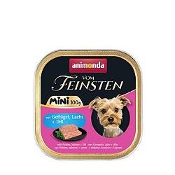 ANIMONDA paštika Vom Feinsten MINI - drůbeží, losos, kopr  pro psy 100 g