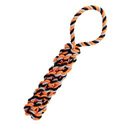 Bavlněný pešek HipHop 40 cm / 215 g šedá, tm.šedá, oranžová