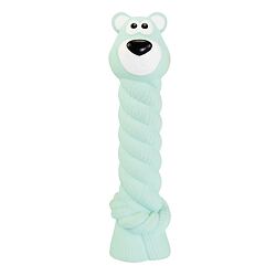 Medvídek s latexovým lanem a chroupacím zvukem 15 cm, latex HipHop