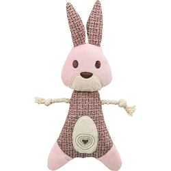 Rabbit - králík, 24 cm, hračka bez zvuku, látka/plyš, růžová