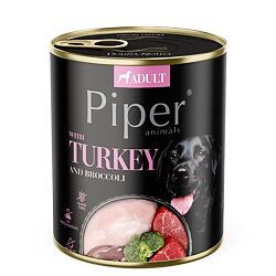NEW PIPER s krůtou a brokolicí, konzerva pro psy 800 g