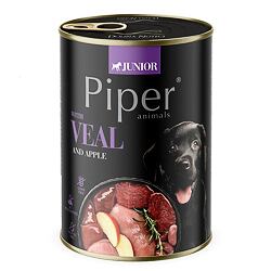 PIPER JUNIOR s telecím a jablky, konzerva pro štěňata 400g