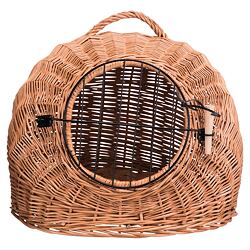 Proutěná bouda s kovovými dvířky 50cm