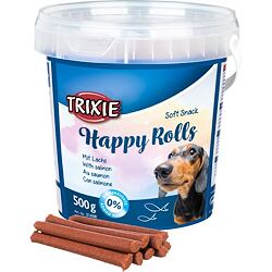 Soft Snack Happy Rolls - tyčinky s lososem, kyblík 500 g