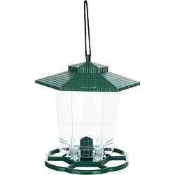 Zahradní závěsné automatické krmítko 6 otvorů 300ml/17cm