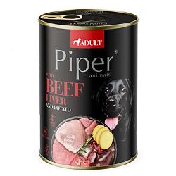 NEW PIPER s hovězími játry a bramborami, konzerva pro psy 400g