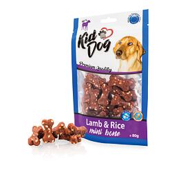 KIDDOG jehněčí maso s rýží MINI kostičky 80 g