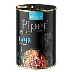 NEW PIPER PURE čisté jehněčí a špenát, konzerva pro psy 400 g