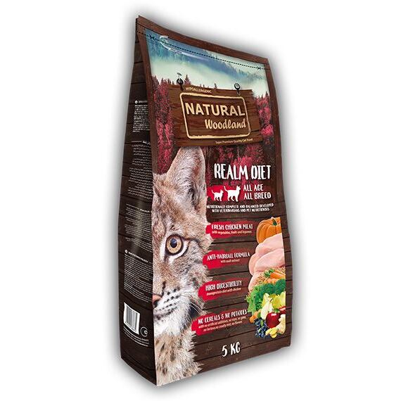 Natural Woodland Realm Diet Cat /kuře/