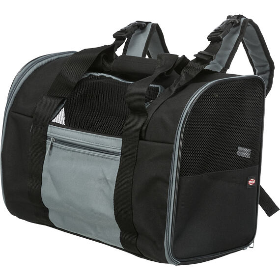 Transportní batoh/taška CONNOR, 42 x 29 x 21cm, černá/šedá (max. do 8kg)