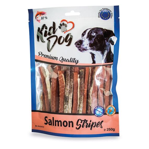 KIDDOG 100% losos v proužku 250 g