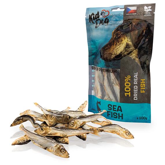 KIDDOG SUPER PREMIUM rybičky - mořské šproty 100 g
