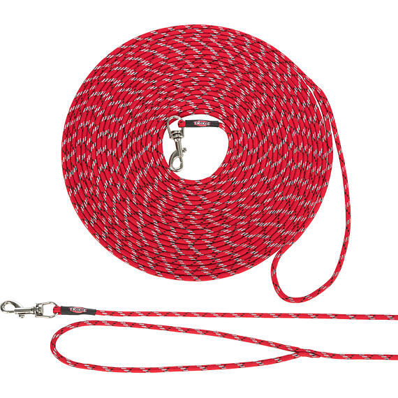 JUNIOR stopovací vodítko pro štěňata, XXS-XS: 8 m/ø 4 mm, červená