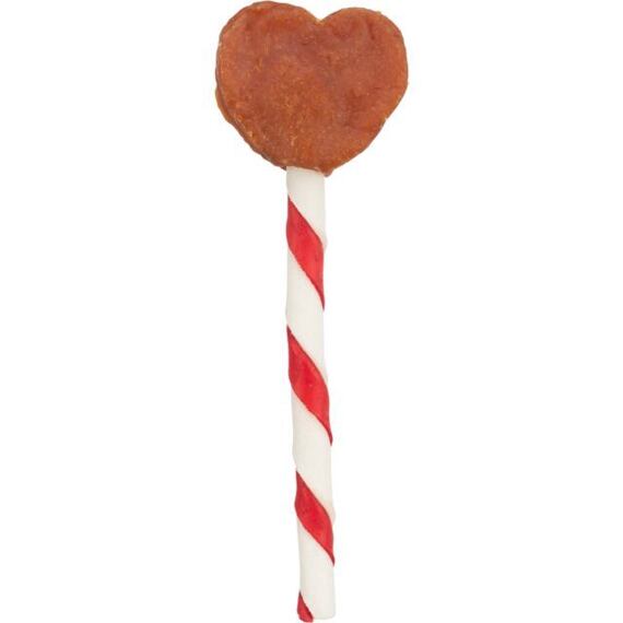 Valentine Heart Lollipop, kuřecí lízátko tvar srdce, 12 cm/15 g  [150 ks] - LIMITOVANÁ NABÍDKA