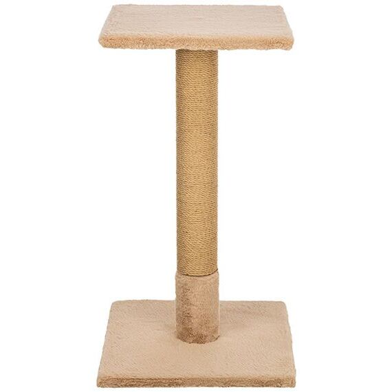 Škrabací sloupek BEANA, 69 cm, králičí plyš, šedobéžová - LIMITOVANÁ NABÍDKA