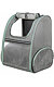 Transportní batoh CHLOE pro psy,  39 x 43 x 27 cm, do 8 kg, světlešedá