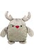 Xmas REINDEER - vánoční plyšový sob bez zvuku, 30 cm, látka/plyš