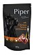 PIPER s kuřecími srdíčky a hnědou rýží, kapsička pro psy 500g