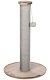 Škrabací sloupek LIVIA s plyšovou kuličkou, 64 cm, sisal/plyš