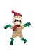 Xmas SLOTH  - vánoční lenochod 30 cm, píská/šustí, plyš/lano